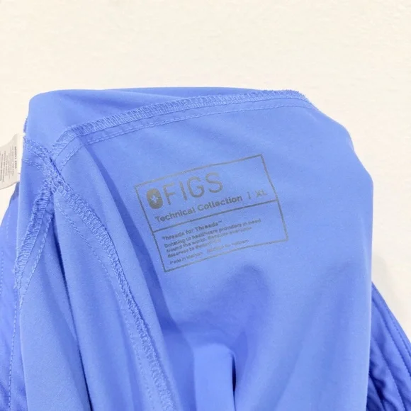 Figs Kade Cargo Scrub Pants Ceil Blue Women’s Size X-Large - Picture 5 of 5